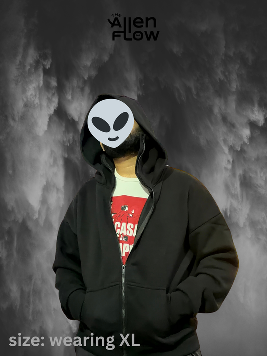 Balaclava Hoodie - Black (unisex)