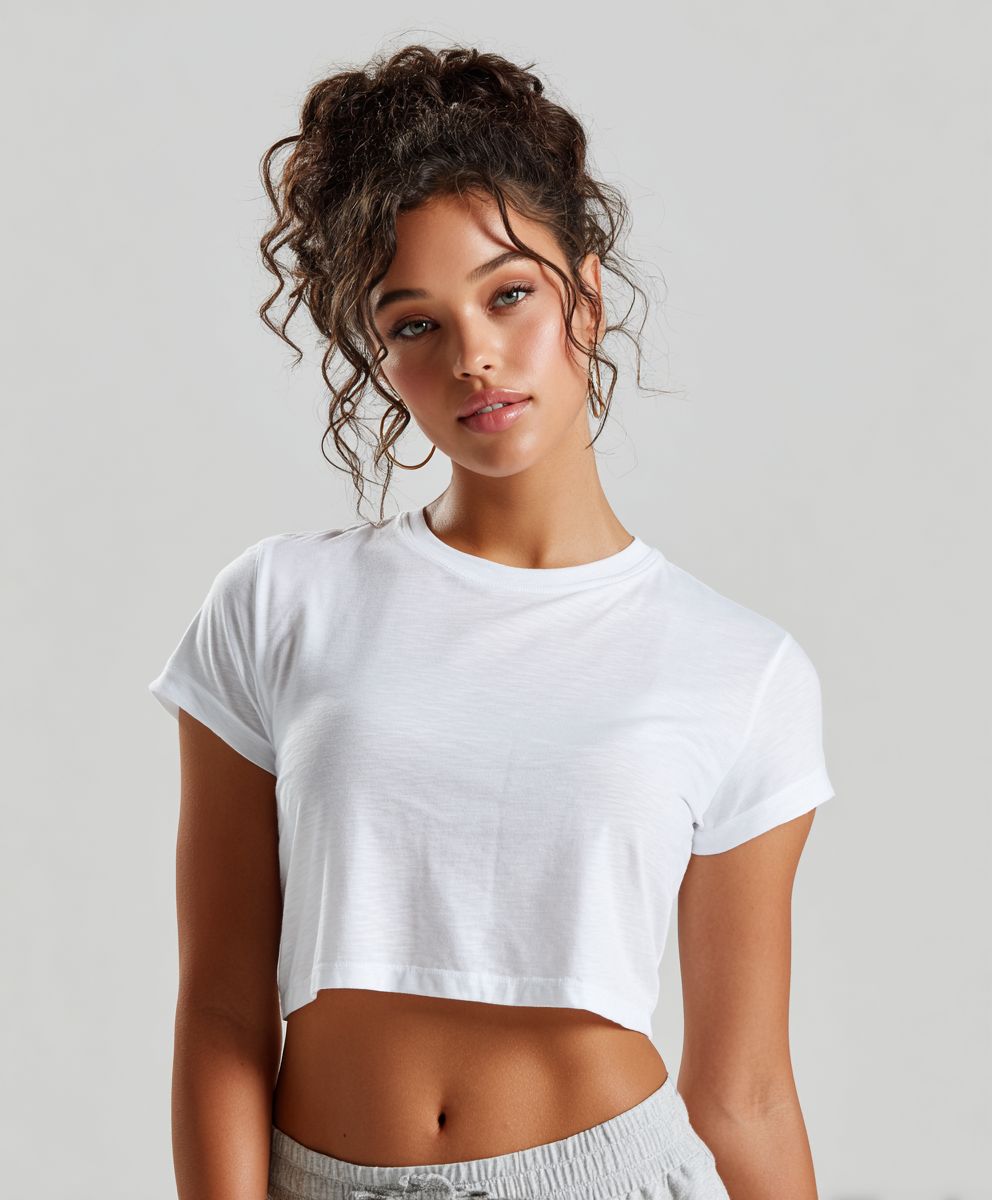 Women Crop Top (White)
