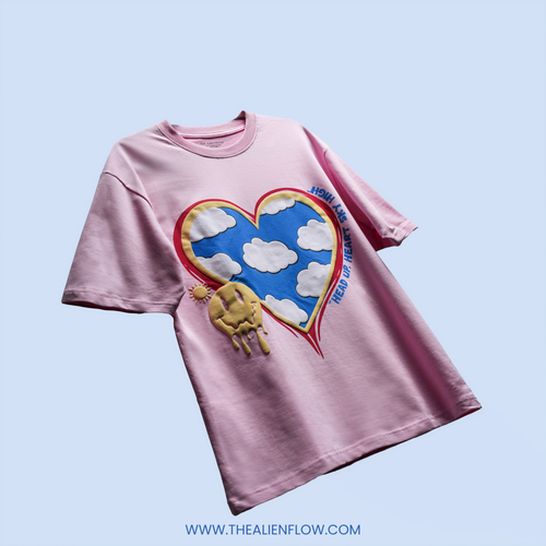 AF - Heart ❤️ Oversized Pink T-shirt (unisex)
