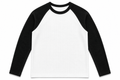 Raglan Waffleknit - Black- Full sleeve