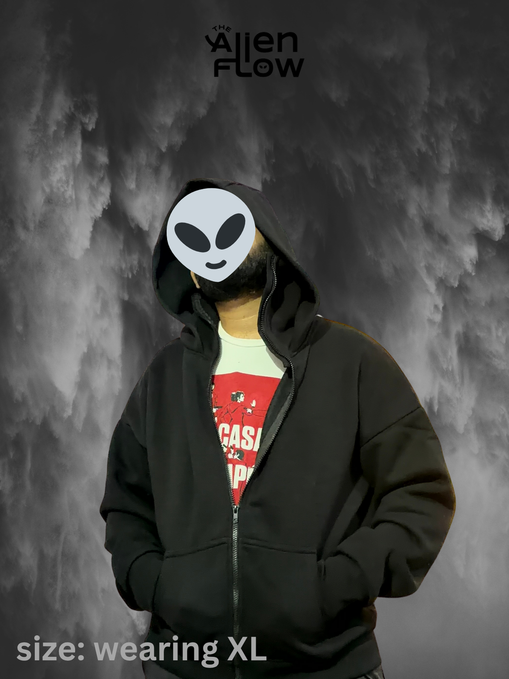 Balaclava Hoodie - Black (unisex)