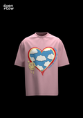 Heart ❤️ Oversized Pink T-shirt (unisex)