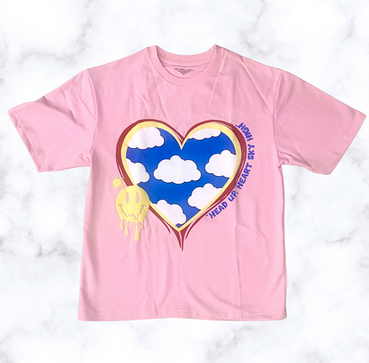 Heart ❤️ Oversized Pink T-shirt (unisex)