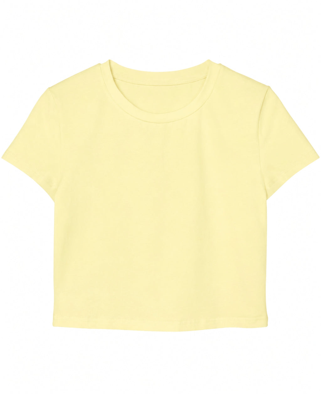 Butter Yellow Baby Tee Front Design