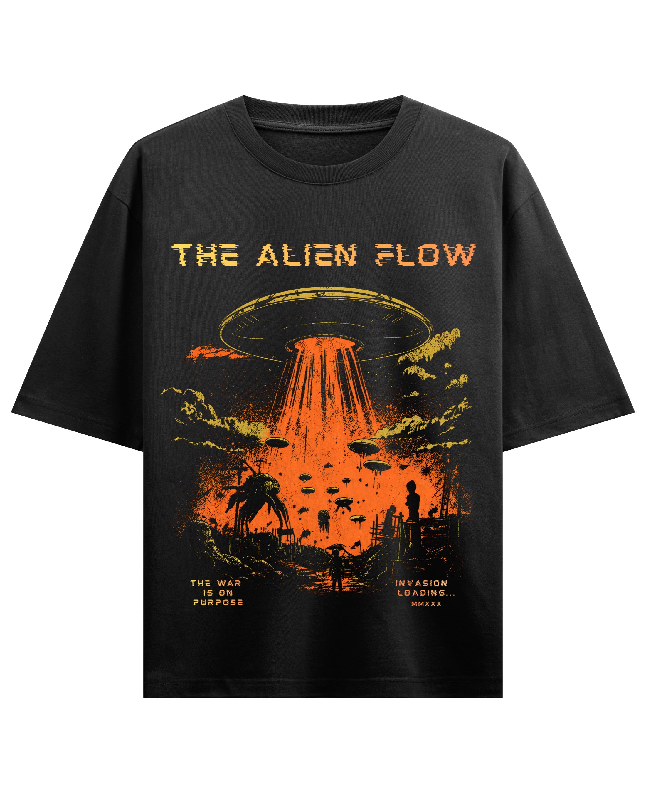 Black Oversized T-shirt Front Design