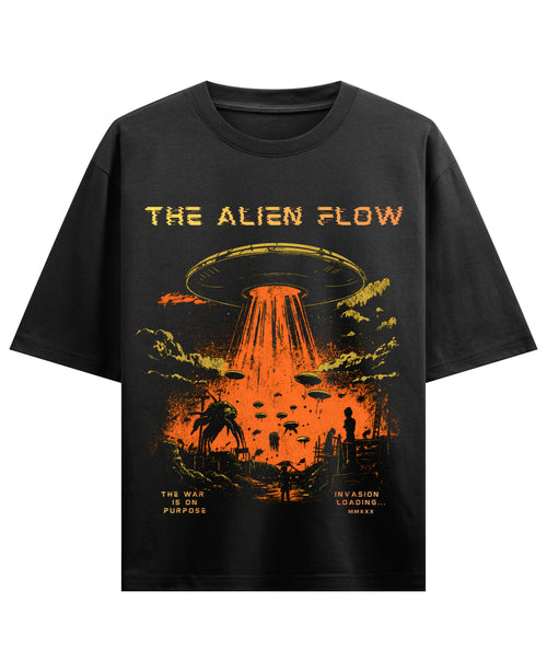 Black Oversized T-shirt Front Design