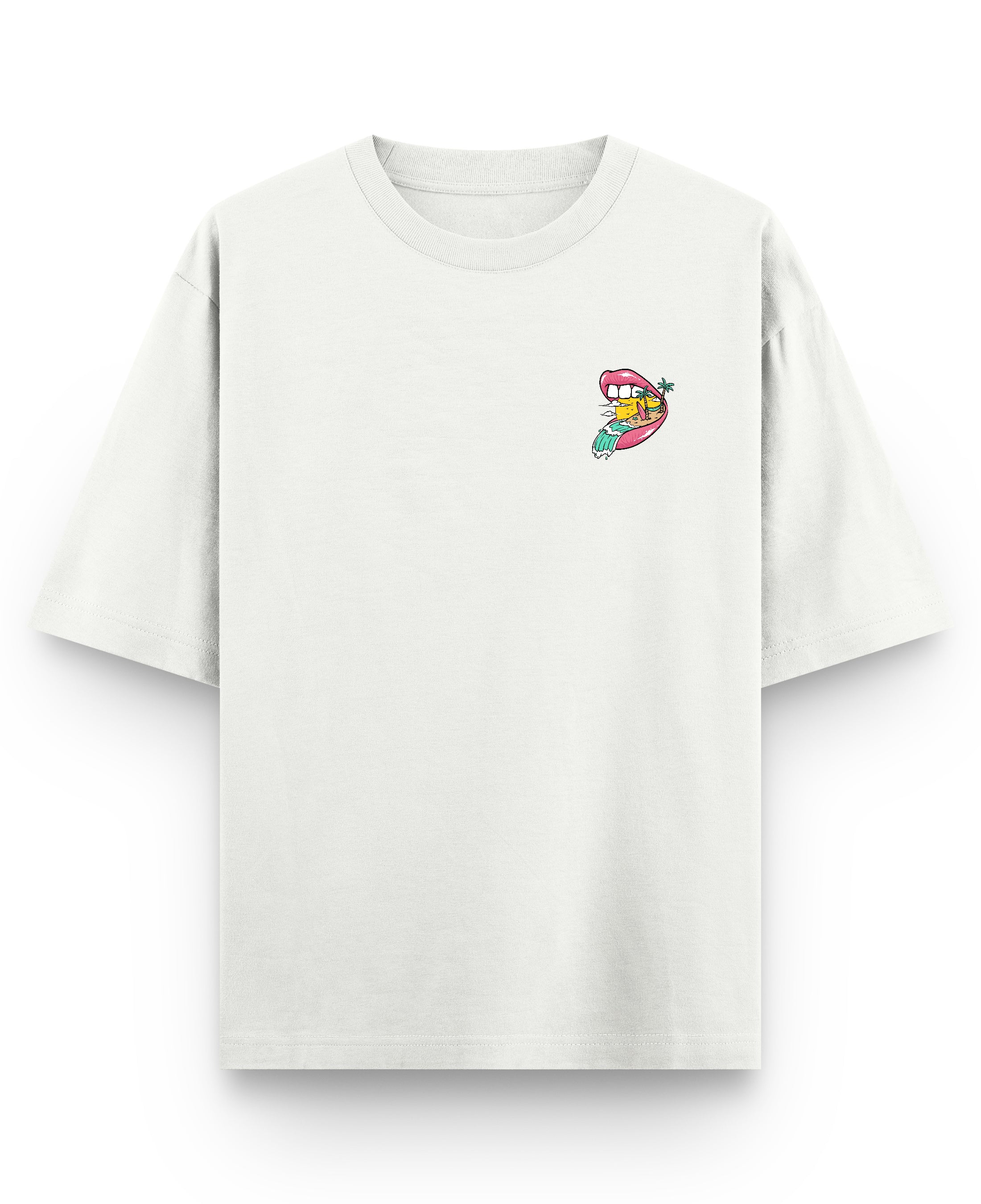 Off White Oversized T-shirt Front Design