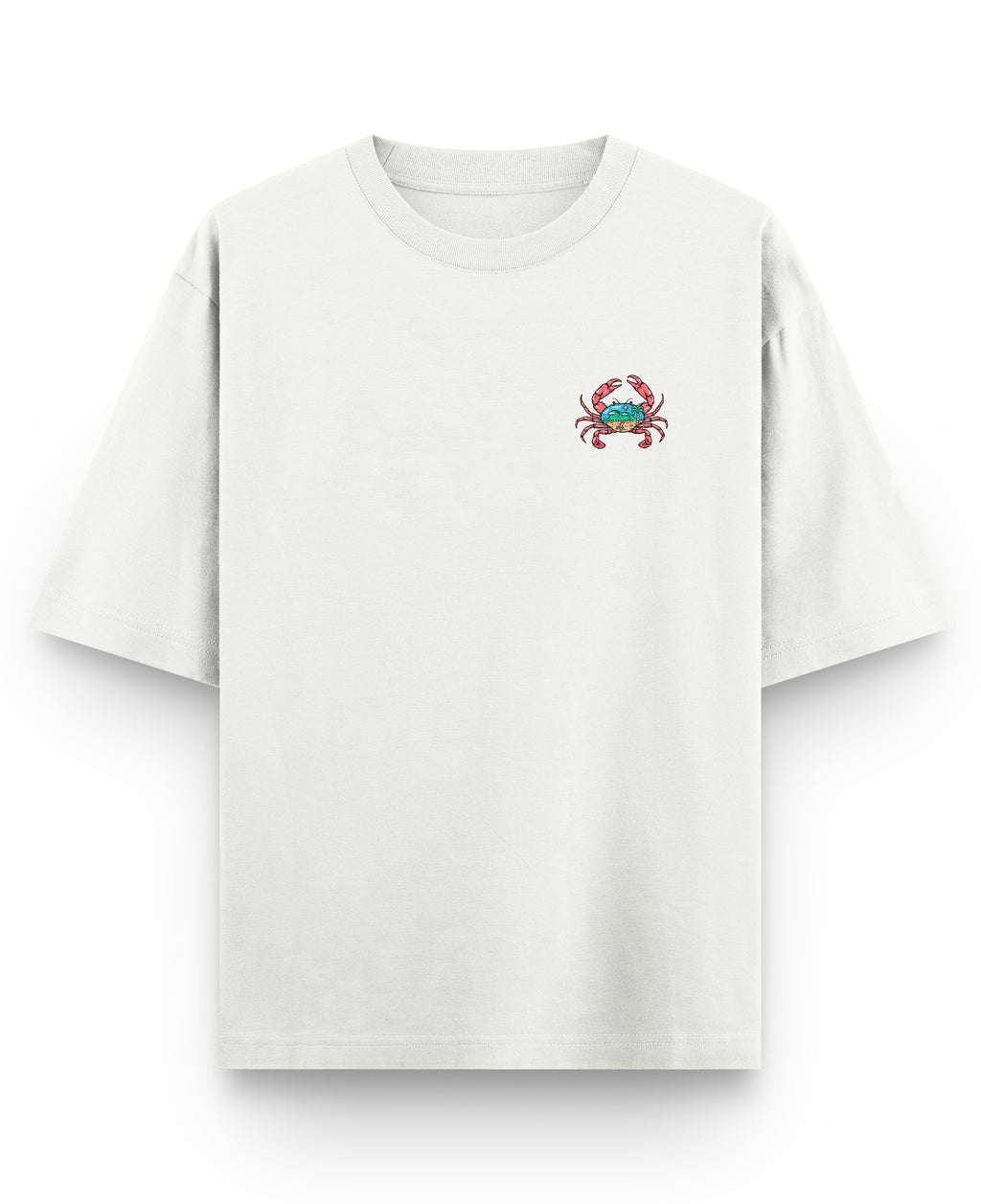 Off White Oversized T-shirt Front Design
