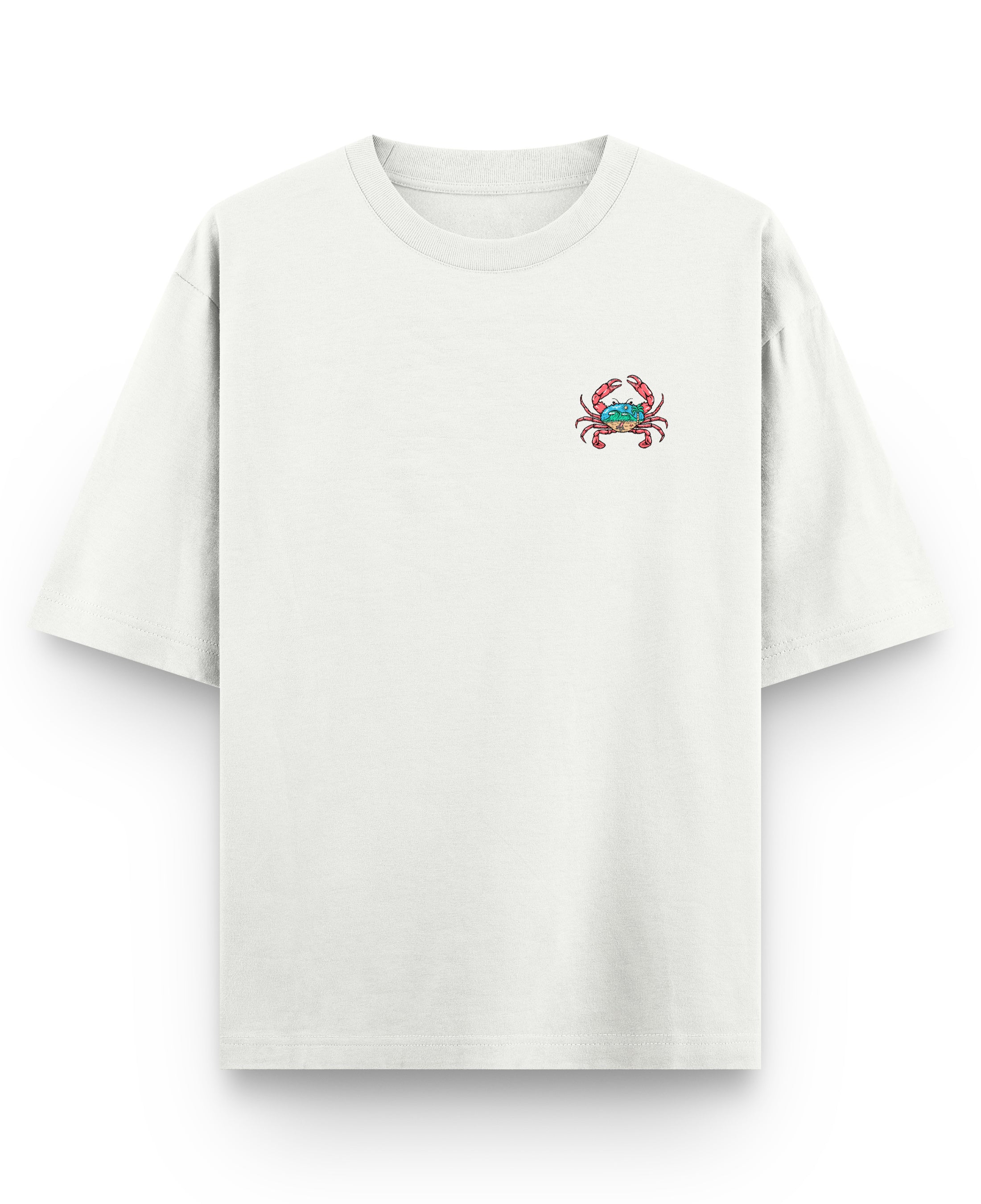 Off White Oversized T-shirt Front Design