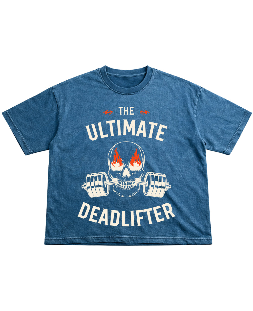 Denim Wash Boxy Fit T-shirt Front Design