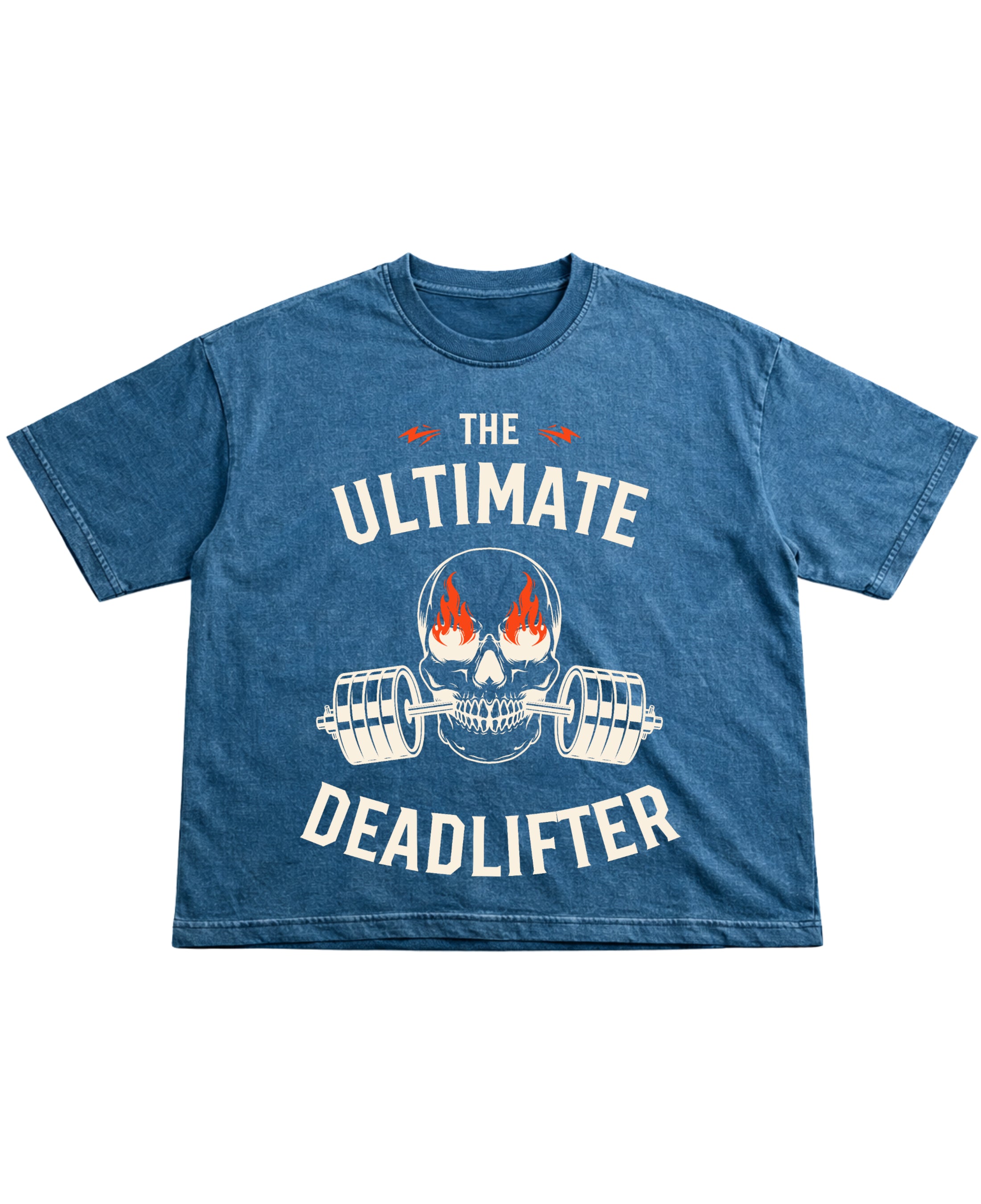 Denim Wash Boxy Fit T-shirt Front Design