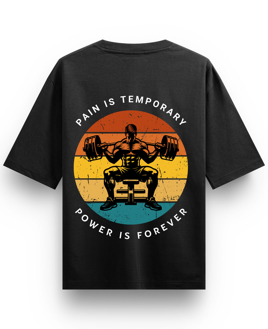 Black Oversized T-shirt Back Design