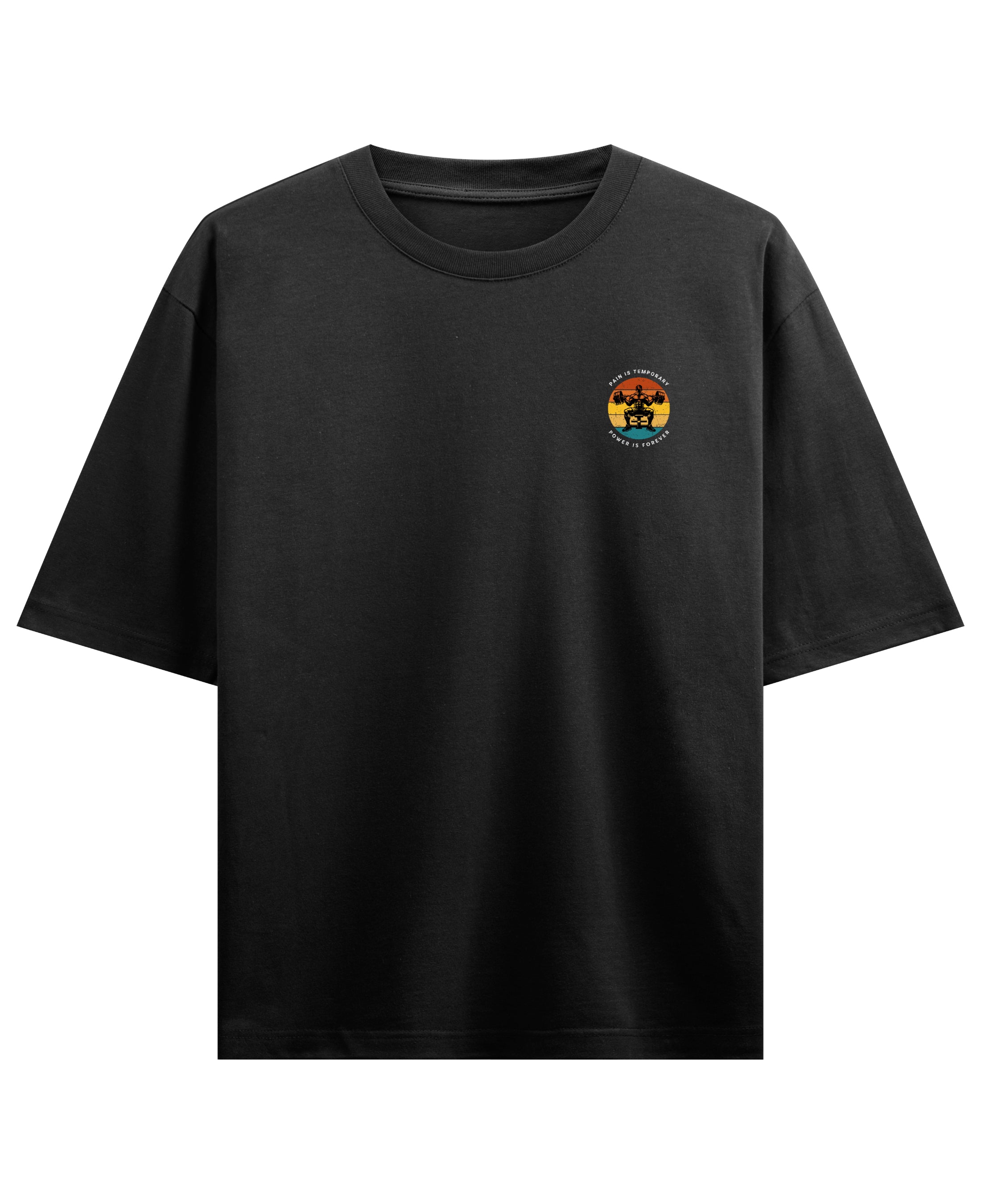 Black Oversized T-shirt Front Design