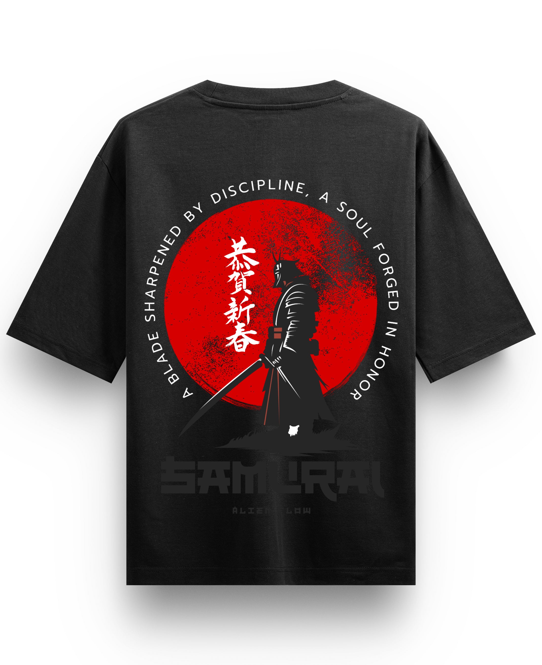 Black Oversized T-shirt Back Design