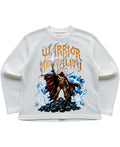 Off-white waffle knit oversized full-sleeve Front Design