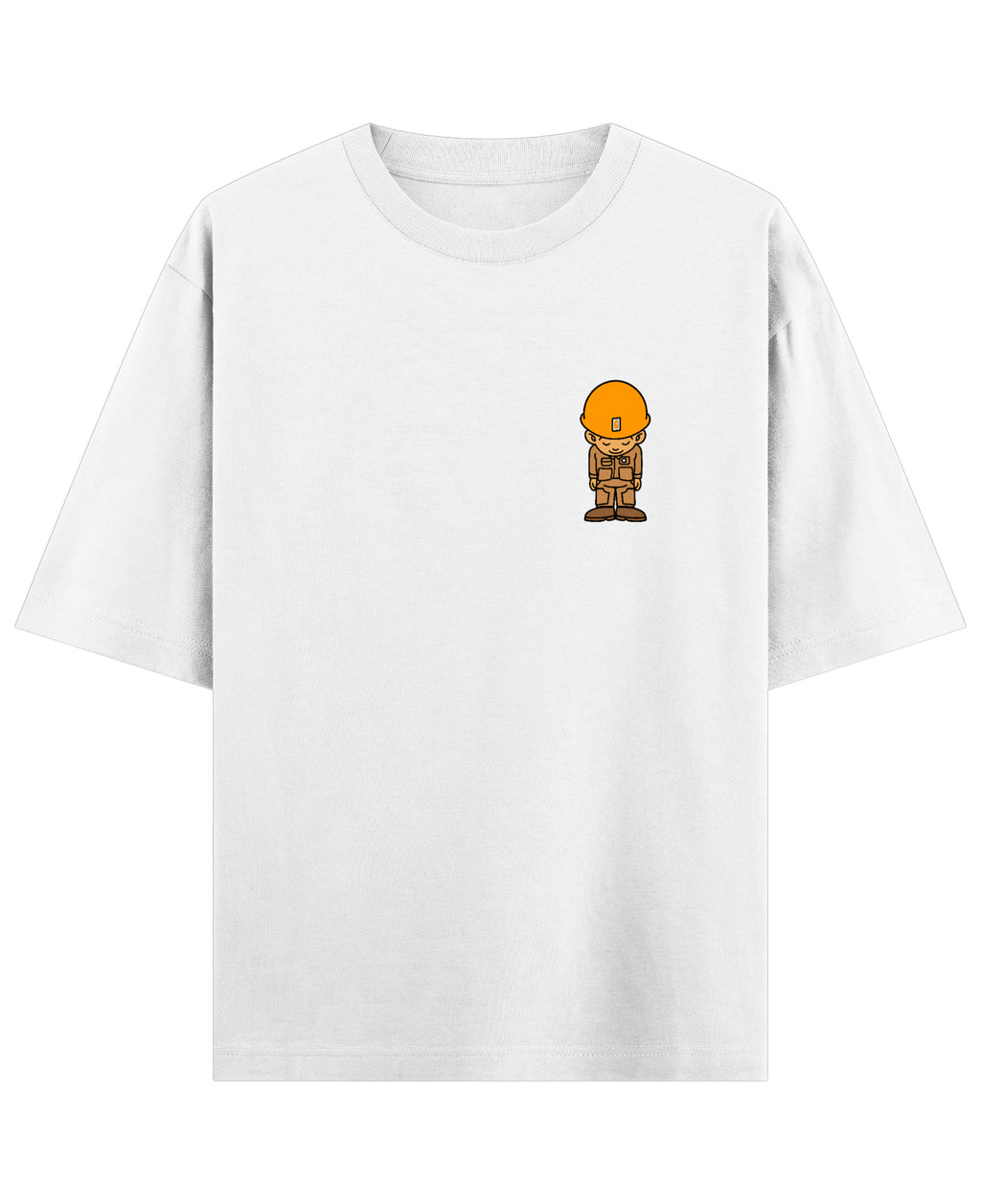 White Oversized T-shirt Front Design