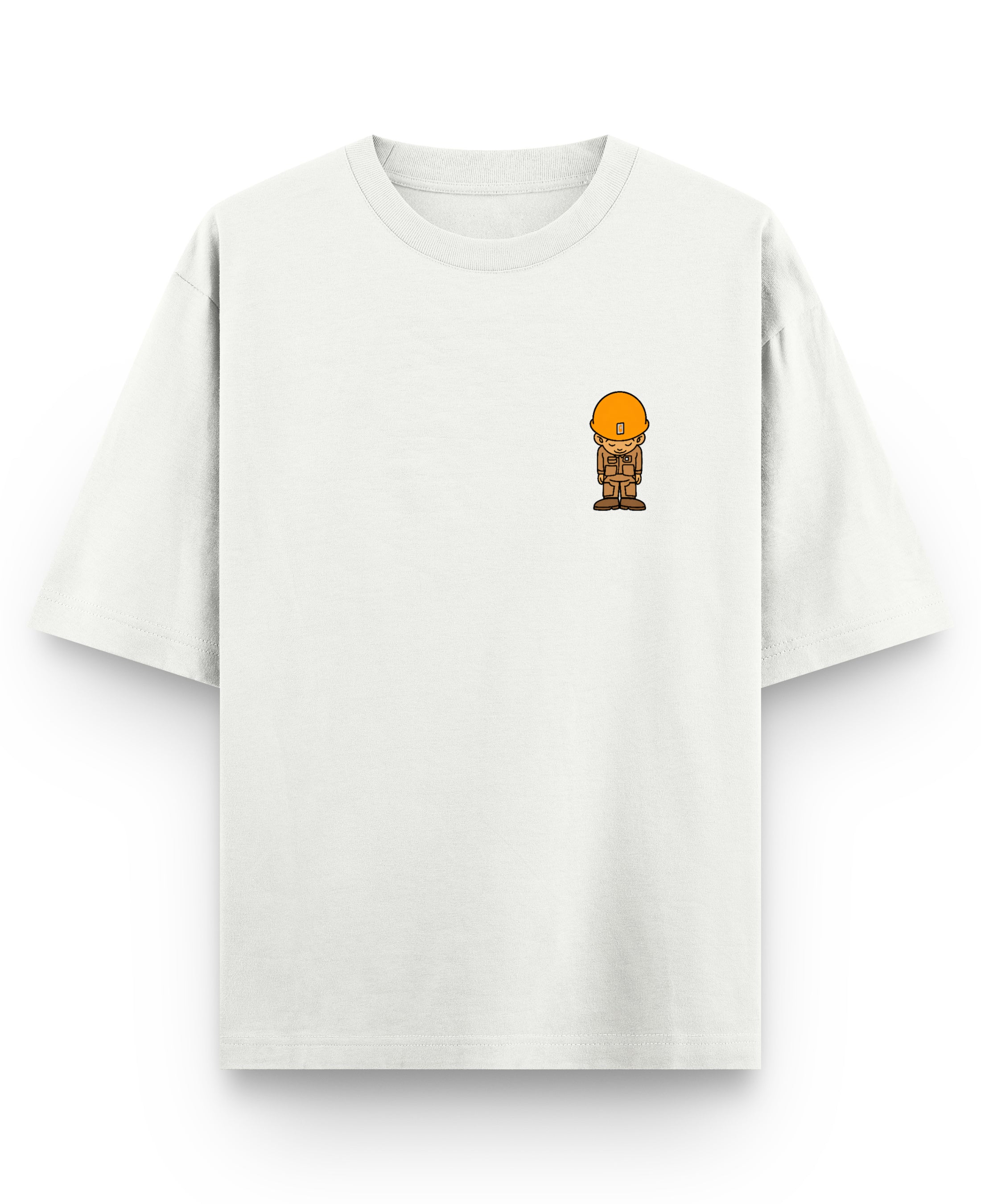 Off White Oversized T-shirt Front Design
